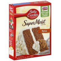 Image of Betty Crocker Supermoist Spice Cake Mix, 15.25 Ounce -- 12 per case.