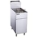 Dukers DCF3-NG Natural Gas Commercial Floor Deep Fryer with 3 Tubes Burners 40lb 90,000 BTU
