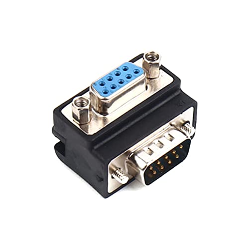 Adaptador convertidor RS232 DB9 macho hembra de ángulo recto DP9 de 90 grados 3