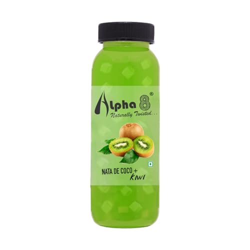 Image of ALPHA 8 Natural Energizer & Immunity Booster | Healthy Kiwi Juice | Real Taste | Rich in Antioxidants & Vitamin C | Refreshing Fruit Drink | No Added Sugar | 200ml (Pack of 6)