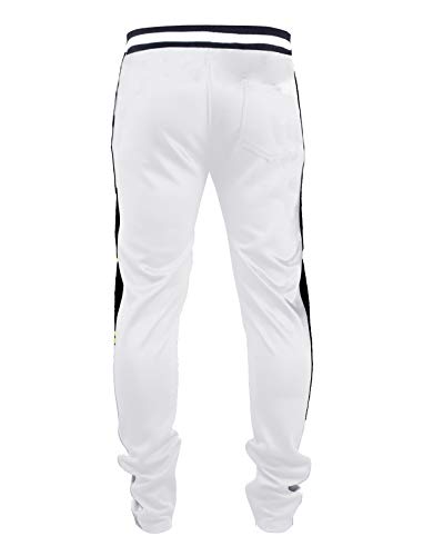 Image of SCREENSHOT Screenshotbrand Mens Hip Hop Slim Fit Track Pants - Athletic Jogger Bottom with Side Taping