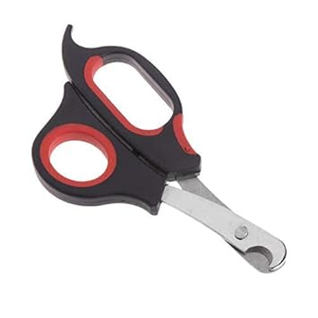 Sage Square Pet Paw Scissor Nail Cutter Cum Clipper for Pets for Cat & Kitten (Black)