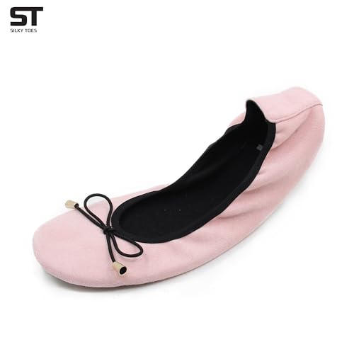 Image of Silky Toes Foldable Flat Shoes for Women | Portable Ballet Flats for Weddings, Parties, Events, Travel |Comfortable Cushioned
