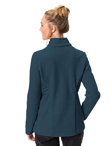 VAUDE Idris III 3-in-1 Parka Damen – Damen-Winterjacke wasserdicht, winddicht & atmungsaktiv mit Eco-Finish, Damen-Doppeljacke mit wärmender Hybrid-Innenjacke – in Blau, Größe: 42