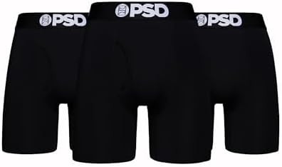 PSD Underwear Mens Boxer Briefs - Modal Boxer Briefs, Standard & Mid Length, Soft & Breathable Boxer Briefs for Men