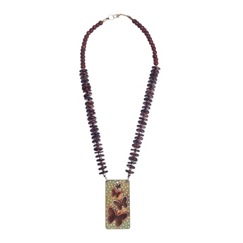 Image of AAKRITI ART CREATIONS Handcrafted Tribal & Brass Necklace Collection | Floral, Leaf & Elephant-Inspired Artisan Jewelry | Dhokra, Glass & Ethnic Statement Necklaces for Women