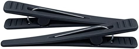 CLIPS PLASTICO PRETO DE CARBONO SUPORTA 180 GRAUS C/12 UNIDADES