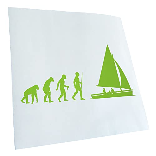 Kiwistar - Autocollant - en forme de voile - vert citron - G30 - Pour voitures, vélos, véhicules, motos, cyclomoteurs, tuning, vitres arrière