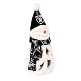 Team Sports America Las Vegas Raiders Snowman LED Christmas Garden Statuary, 8 in