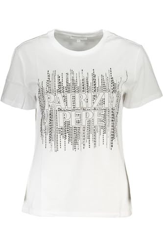T-shirt blanc Patrizia Pepe femme à manches courtes