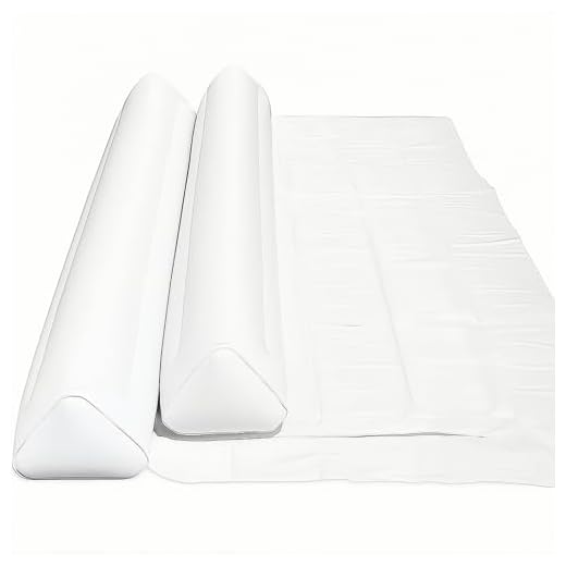 2-Pack Inflatable Bed Guard, 120CM Inflatable Safe Bed Rail for Toddlers Elderly, Secure Travel Bed Bumpers, Anti-Fall Cot Bed Barrier Guardrail, Sleep Safety Blow Up Bed Edge Protector for All Beds