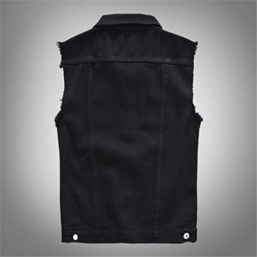 Ymosrh Men's Workout Tank Tops Sleeveless Denim Vest Jacket Slim Fit Casual Ripped Summer Shirts Gym Tank Tops, M-6XL3