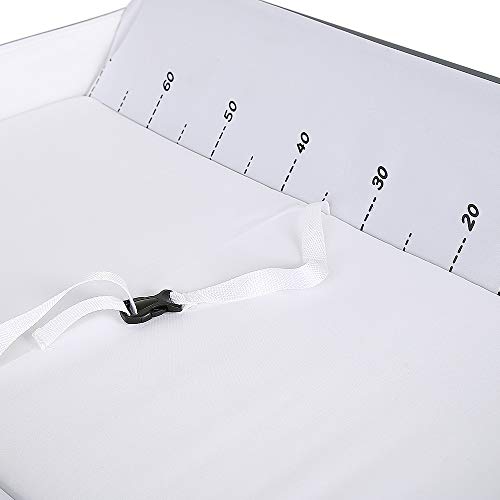 Table à langer pliable ergonomique hauteur réglable et panier pour bébé - 4