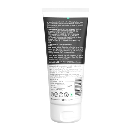 ThriveCo AHA BHA PHA Exfoliating Scalp Scrub | Clears Dandruff, Dead Skin, Oil & Product Buildup And Promotes Hair Growth | Acts On Dry, Flaky & Itchy Scalp | For Men & Women | 100ml