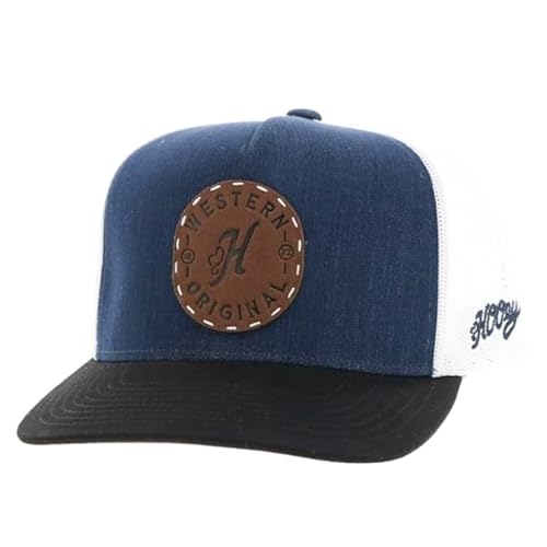 Image of HOOEY Spur Adjustable Snapback Hat - High Profile 5-Panel Breathable Mesh Baseball Cap, Trucker Hat for Men and Women