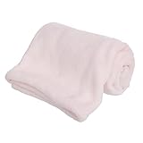 Plush Baby Blanket Super-Soft for Boys and Girls, Gifts for Kids Embroidered Fleece Baby Blanket, Portable Bed Throws for Baby Crib and Toddler Bed, 30”x40”(Solid Pink) -  Danica