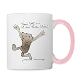 Der klassische Henkelbecher für Kaffee, Tee und andere Lieblingsgetränke überzeugt durch dezente Farbkontraste. Die perfekte Geschenkidee für jemanden, der zwar alle Tassen im Schrank hat, aber sich trotzdem über einen coolen Kaffeepott freut.