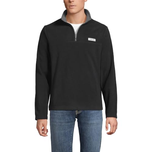 Image of Lands' End Men's Anyweather Fleece Quarter Zip Pullover