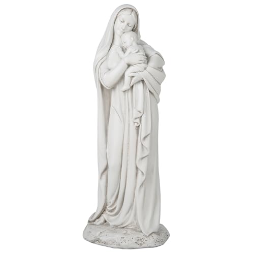 Estatua de Madonna y Niño 7 pulgadas decoración católica