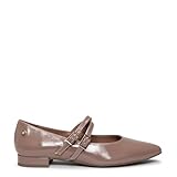 miMaO Zapatos con Doble Hebilla cómodos Mujer Taupe, EU 35