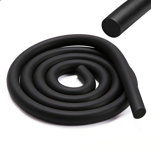 NZNSML 6 Meter Dichtschnur Ø 4mm Fugenfüllprofil EPDM Hinterfüllschnur Schwarz Rundschnur Fugenschnur Füllschnur Fugendichtschnur für Fuge und Spalt Beton Türen Fenstern Wänden Decken
