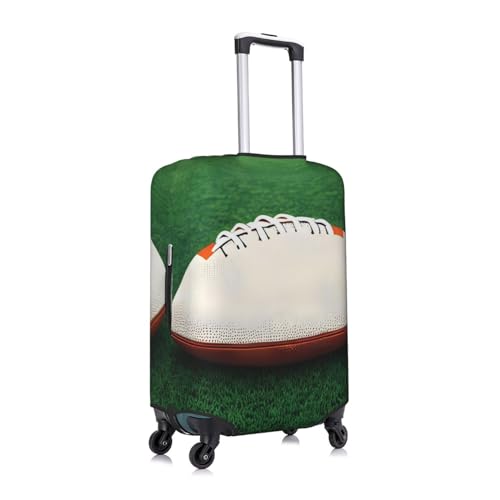 White Rugby Ball Suitcase Cover Luggage Protective Case High Elasticity Material For Travelers3