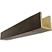 Ekena Millwork BMKP3C0060X100X168ZW 3-Sided (U Knotty Pine Endurathane Faux Wood Ceiling Beam, 6"W x 10"H x 14