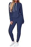 Selowin Women Hoodie Sweatsuit Long Sleeve Sweatshirt and Sweatpants Lounge Jogger Matching Sets...