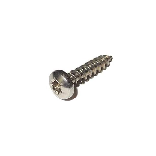 KTH 50 Stück Spanplattenschrauben 4x25 mm - A2 Edelstahl - Torx TX20 - PAN HEAD - Halbrundkopf - Vollgewinde - Holzschrauben