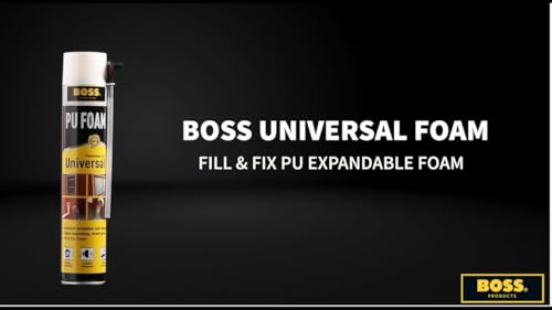 Pu Foam-750 Multipurpose Expandable Pu Foam Insulation Sealant Spray For Window, Tile, Door & Ac Gaps (750Ml) By Boss, 1 Cartridge
