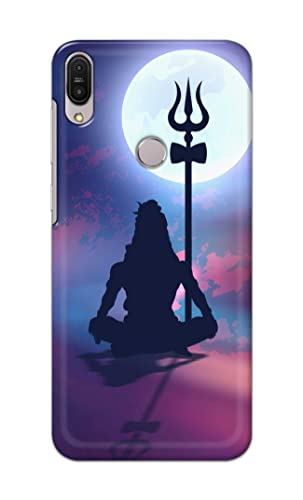 Image of Printed Hard Back Cover Case for Asus Zenfone Max Pro (M1) | Zenfone Max Pro M1 (5.99 inch) Back Cover (Lord Shiva) -1302
