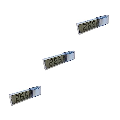 Toddmomy 3pcs Fish Tank Thermometer Suction Mounting Display Aquarium Tool Accurate Reading Compact
