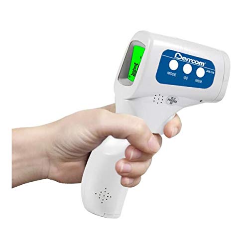 Image of Berrcom Non-Contact Forehead Infrared Thermometer 1 Year Warranty - Digital IR Thermometer Gun with LCD Backlight, Electronic Thermometer Body Thermal Detector
