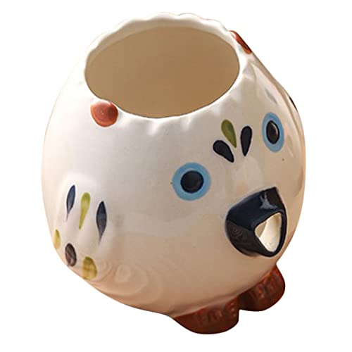 CIYODO Owl Shaped Ceramic Egg White Separator Cartoon Yolk Separator for Cooking and Baking Kitchen Tool Easy to Clean for Home Cafe and Restaurant Use