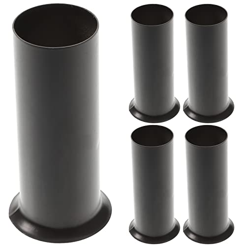 6 peças de candelabro de cristal manga base de candelabro peças capas de vela mangas de vela mangas