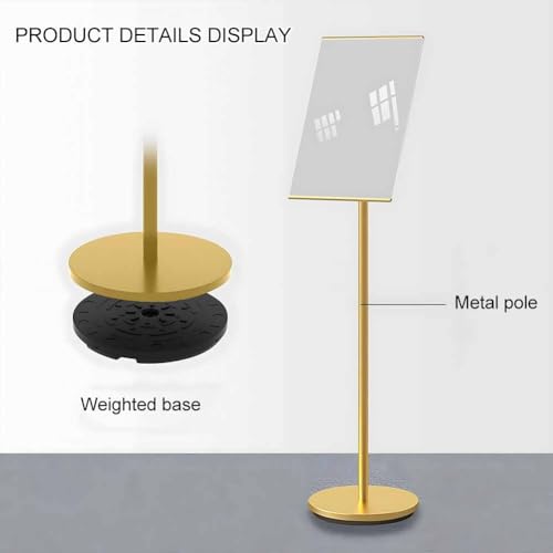 Soporte de póster resistente para acera y exhibición de suelo, soporte duradero para carteles y carteles de espuma