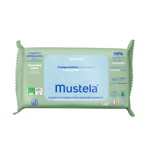 Mustela Compostable Scented Wipes by , 60 Units