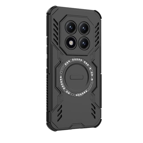 Image of Back Cover Case for Redmi Note 15 5G | 360 Protection Mobile Phone Case Mag-Safe | Camera Protection | Back Cover for Redmi Note15 5G / Redmi Note 15 5+G - Black TPU+PC