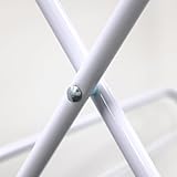 Crystals 3 Tier Foldable Clothes Airer, Folding Clothes Horse, Clothes Drying Rack, Non-Slip Feet Indoor/Outdoor, Laundry Clothes Rack, Washing Line Airer Drying Rack (Off White) - Image 4