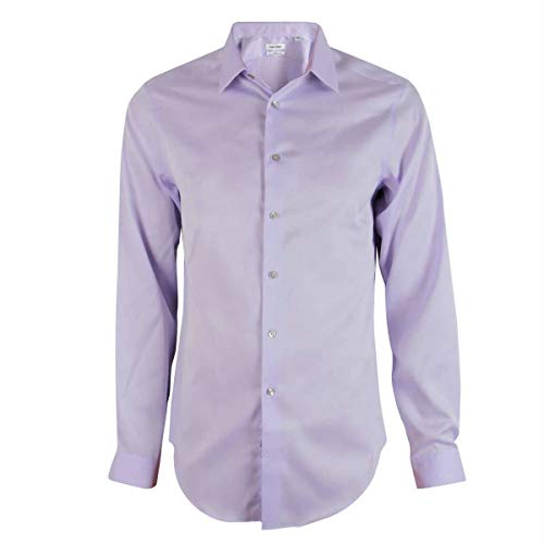Chemise homme Calvin Klein lilas idéale pour le bureau en slim