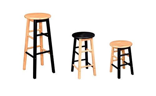 Nature LOUNGE Bar Taburete/Taburete de Madera de Madera de Caucho  Silla de Bar (en 3 tamaños  Resistente a la Intemperie y Exterior Resistente Calidad del Producto