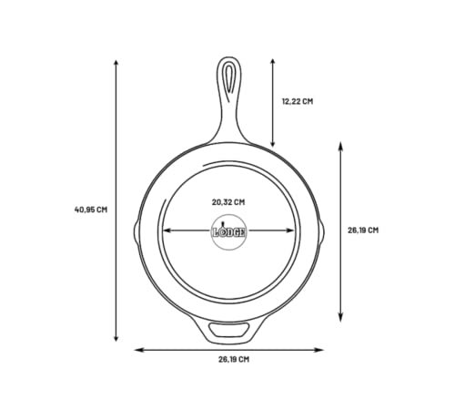 Lodge Seasoned Cast Iron Sugar Skull Skillet