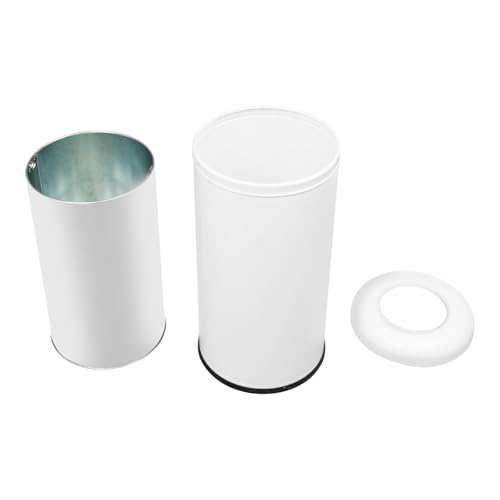 Caneca de basura comercial 58.6L acero inoxidable blanca miniatura 7