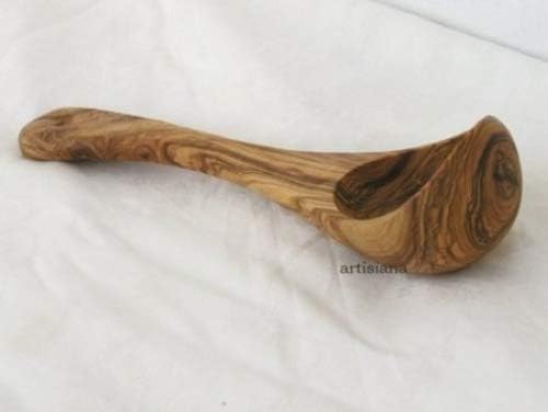 HAND MADE OLIVE WOOD SOUP /SERVING 30cm