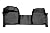 SMARTLINER Floor Mats 1st Row 1pc Liner Black for 2015-2019 Ford F-150 Regular Cab with Bench Seat and Vinyl Flooring Only