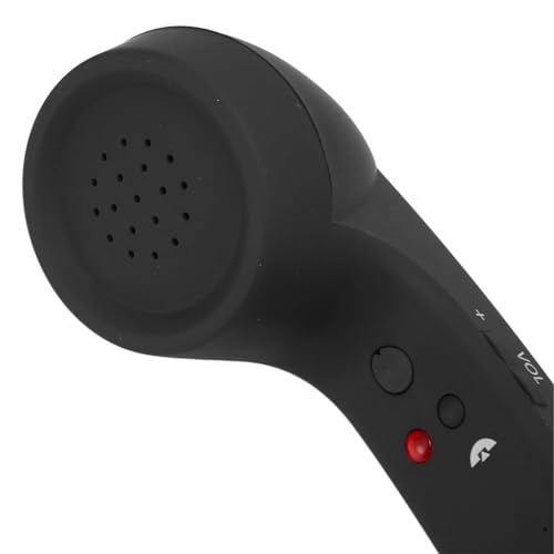 Ouitble Retro 3,5-mm-Telefonhörer Handy Empfängermikrofon Anti Strahlung Kabelgebundener Telefonanrufempfänger mit Mikrofon für Smartphones PC