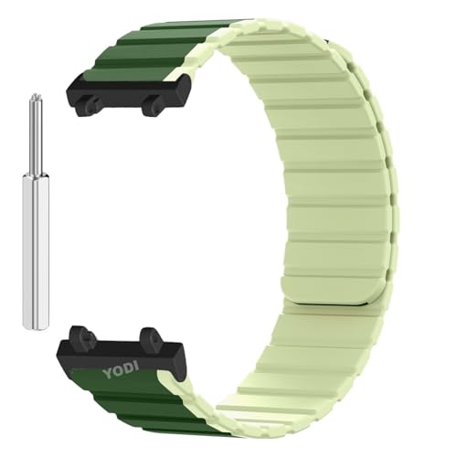 Image of YODI Strap Band Compatible with Amazfit T-Rex 2 Smartwatch Only Soft Silicone | Nylon | Chain | Leather Watch Straps with Installation Adjuster Tool For Amazfit TRex 2