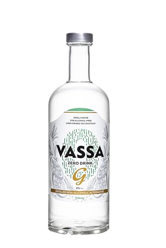 VASSA Zero G, destilado sin alcohol 700 ml, ideal para cócteles de ginebra sin alcohol y tragos largos, alternativa sin alcohol para la ginebra tradicional, ingredientes 100% naturales