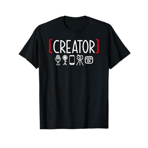 Creador de contenido blogger vlogger influencer Creator Camiseta