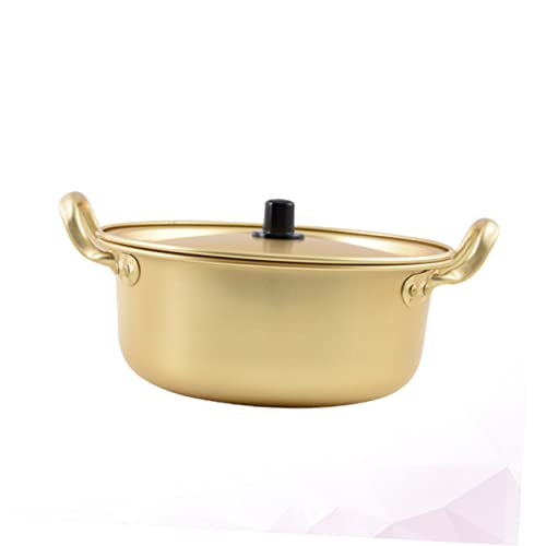 PRETYZOOM Creative Aluminum Cooking Pot Multi- Stew Pot for Home Kitchen for Instant Noodles Soups Ergonomic Design Easy to Clean Open Fire Heating - Image 3